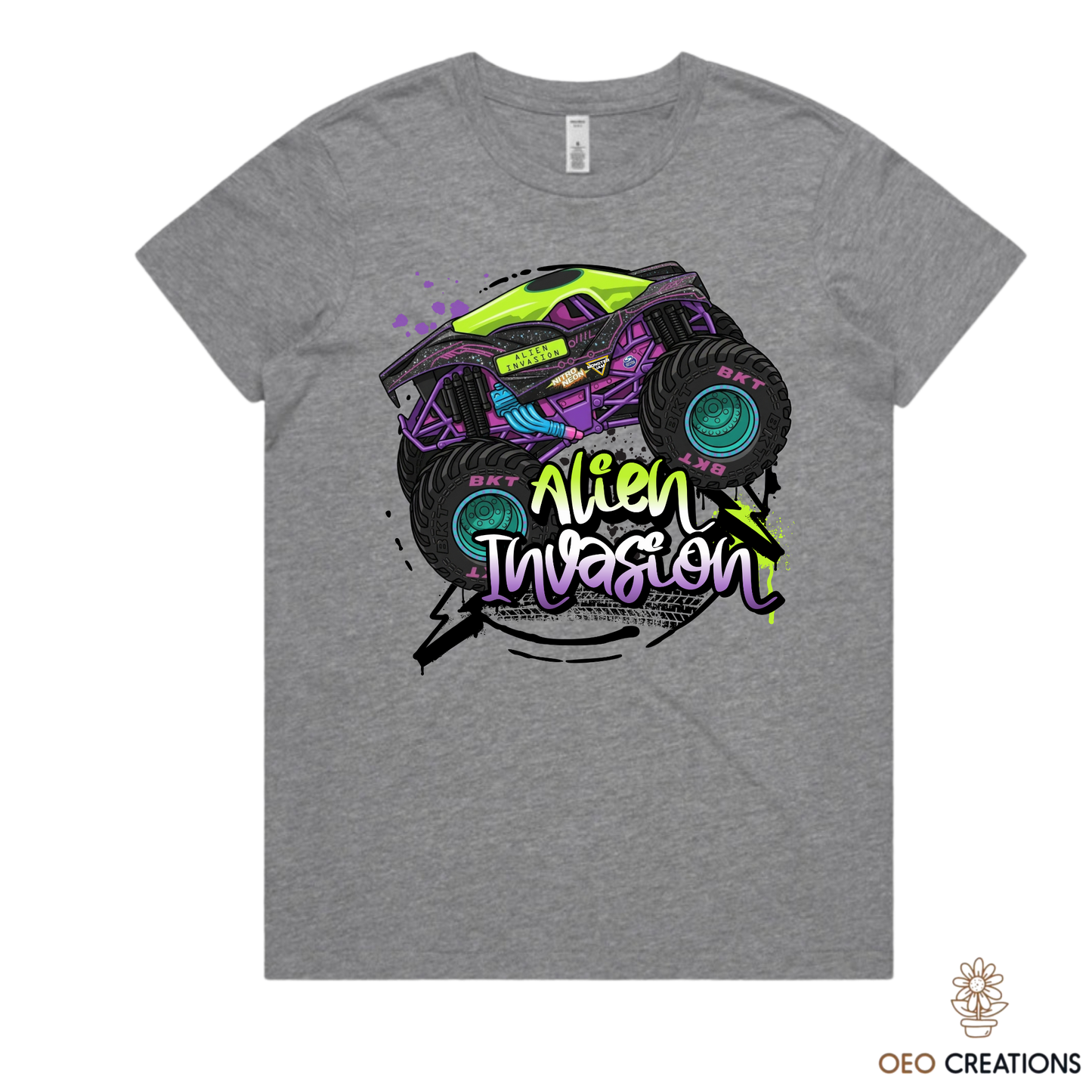 Neon Alien Invasion