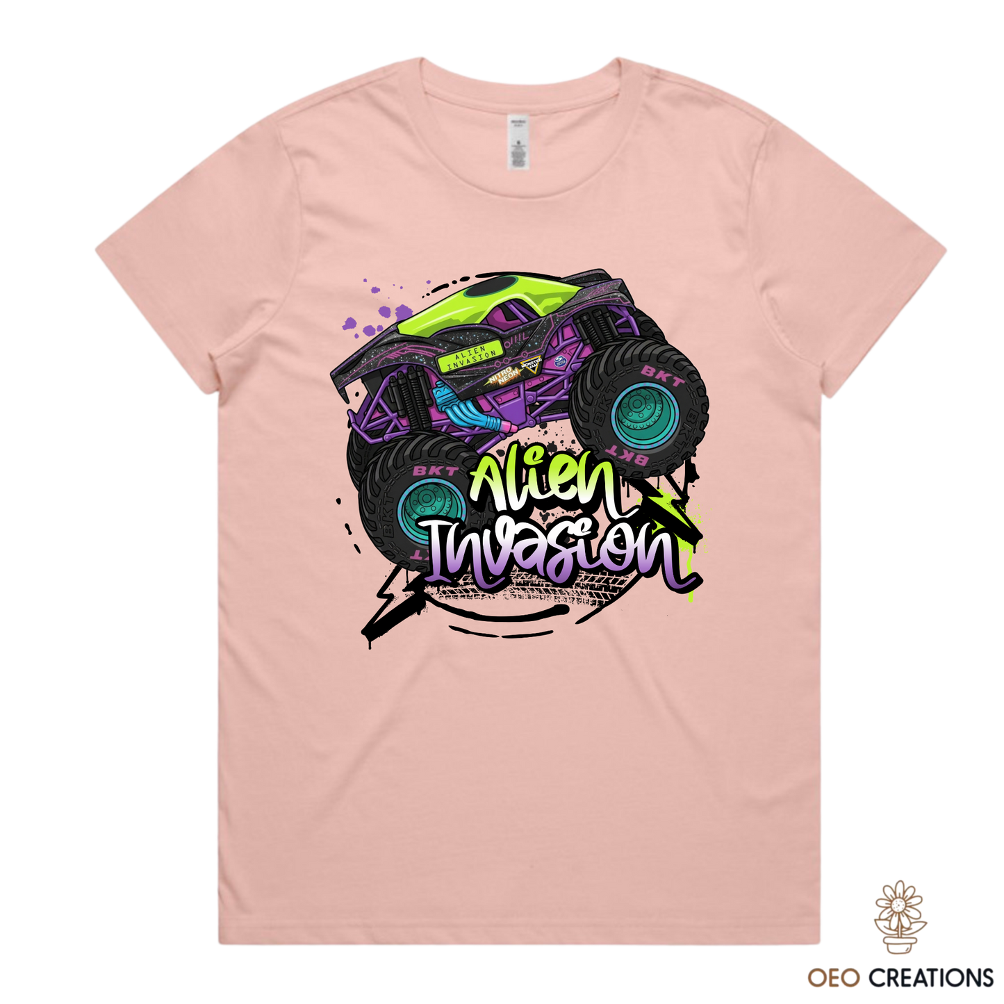 Neon Alien Invasion