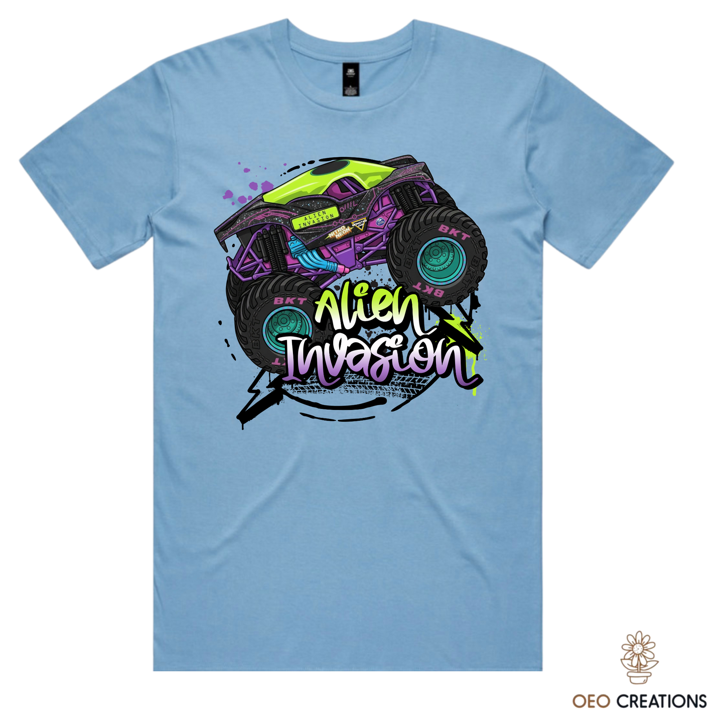 Neon Alien Invasion