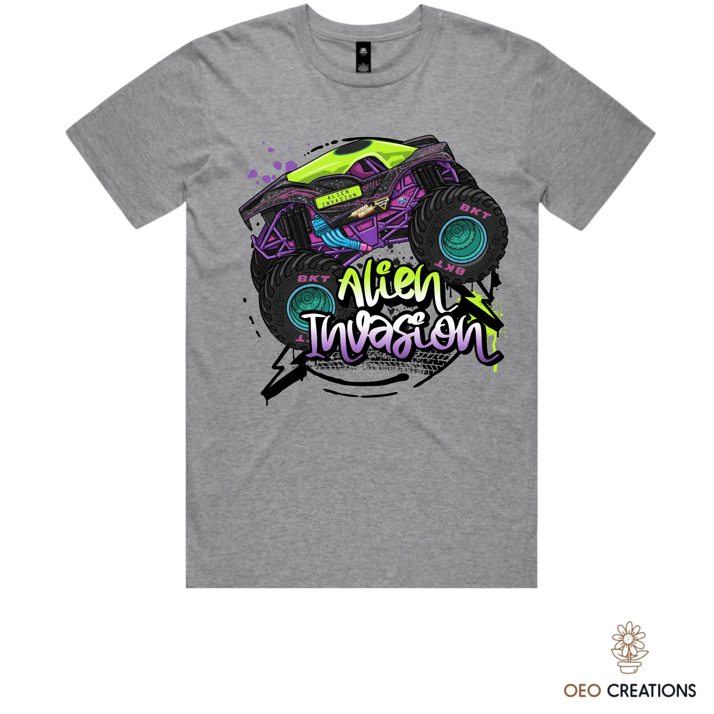 Neon Alien Invasion