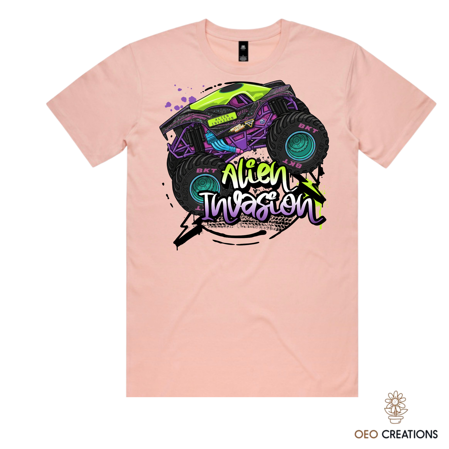 Neon Alien Invasion